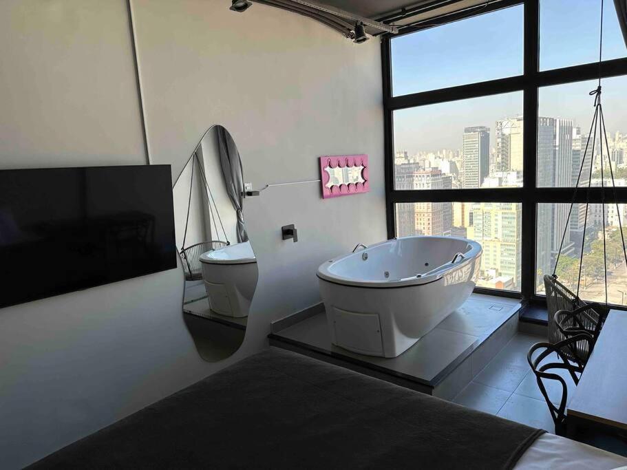 Sky Loft - Andar 41 Apartment เซาเปาโล ภายนอก รูปภาพ